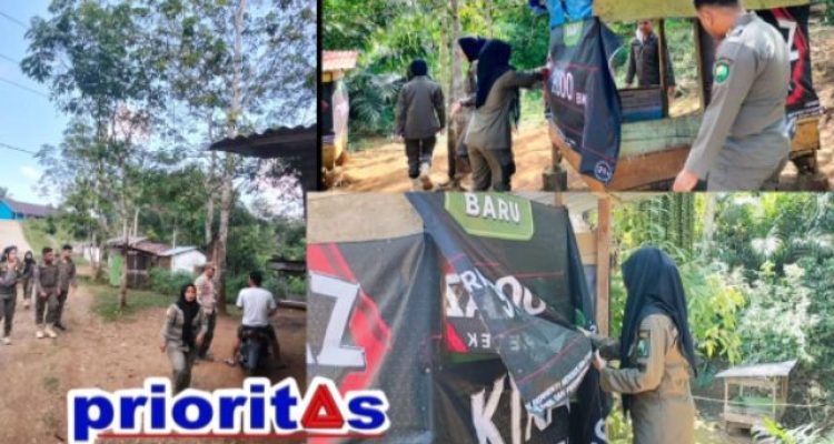 Satpol PP Padangsidimpuan Tertibkan Pondok Tertutup dan Pakter Tuak di Kawasan Wisata Tor Simarsayang