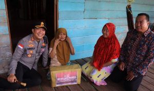 Menyambut HUT Bhayangkara ke-79, Kapolres Anambas Salurkan Bantuan Sosial untuk Warga