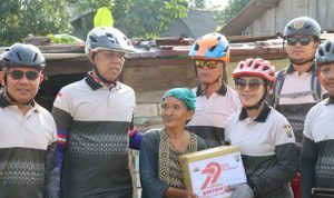 Kapolres Bintan Gelar Gowes Kamtibmas, Ajak Anggota Jaga Kesehatan Sambil Berbagi ke Warga