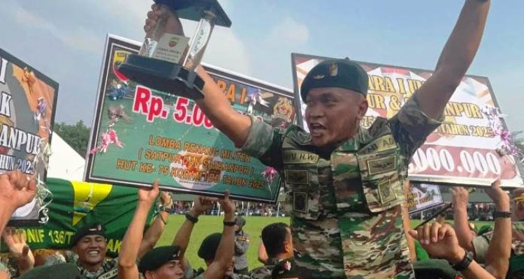 Yonif Raider 136/Tuah Sakti Raih Gelar Juara Umum di HUT ke-75 Kodam I/Bukit Barisan