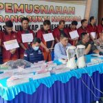 Polda Sumsel Musnahkan Belasan Kilogram Sabu dan Ribuan Ekstasi Hasil Tangkap 16 Kurir Narkoba