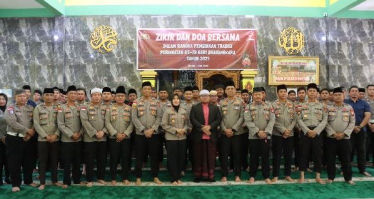 Polres Bintan Gelar Zikir dan Doa Bersama untuk Peringati Hari Bhayangkara ke-79