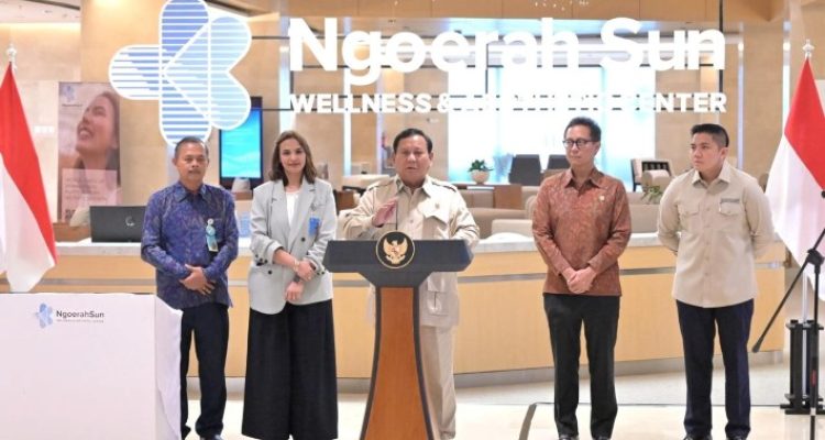Prabowo Resmikan Pusat Estetika Kelas Dunia di Bali, Dorong Bali Jadi Destinasi Wisata Medis Asia