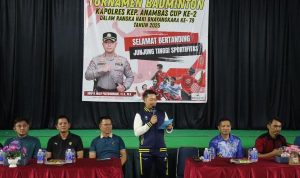 Turnamen Badminton Kapolres Cup II 2025 Meriahkan HUT Bhayangkara ke-79 di Anambas