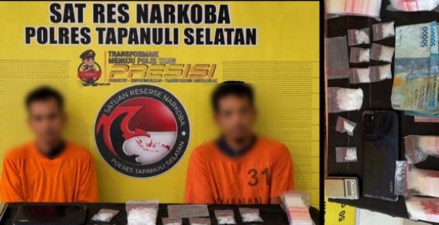 Digerebek di Pondok, Bandar Sabu 25 Gram di Paluta Tumbang Bersama Kurirnya