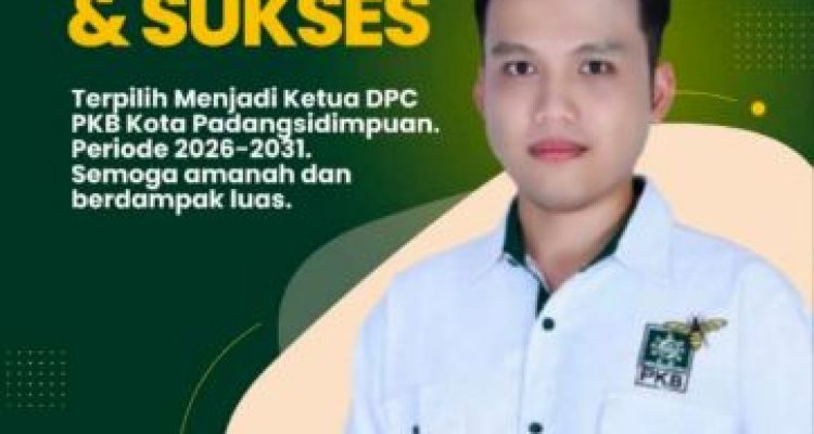 Ahmad Fadlan Nasution Resmi Pimpin DPC PKB Kota Padangsidimpuan Periode 2026-2031
